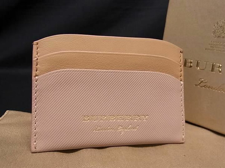 楽天市場】□新品□未使用□ BURBERRY バーバリー レザー カードケース  