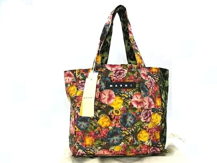 楽天市場】□新品同様□ MARNI マルニ キャンバス 花柄 フラワー 