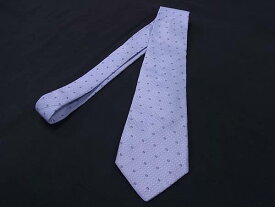 ■美品■ FENDI フェンディ シルク100% 総柄 ネクタイ ビジネス 紳士 メンズ ライトパープル系 DI9344