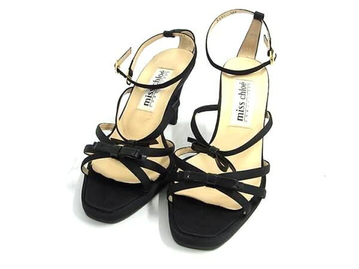 楽天市場】□美品□ miss chloe ミスクロエ サテン×パテントレザー 