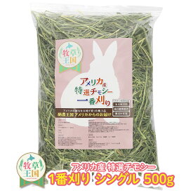 うさぎ 牧草 プレミアムチモシー アメチモ ウサギ チモシー シングルプレス 500g×1 餌 アメリカ産 アメリカ US 1番刈り 一番狩り うさぎ牧草 mofu parfait 牧草王国 もふぱふぇ チンチラ モルモット 牧草 えさ 敷材 ※ オーツヘイ キューブ ではありません SSS