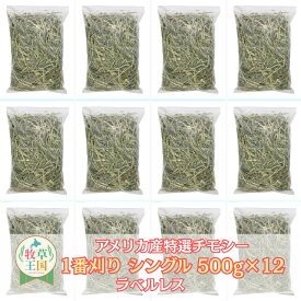 うさぎ牧草 ウサギ 牧草 チモシー シングルプレス 牧草王国 うさぎ牧草 500g×12袋 アメリカ産1番刈り うさぎ牧草 チンチラモルモット うさぎ牧草 ラベルレス うさぎ牧草 1番狩り