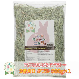 うさぎ ウサギ 牧草 チモシー ダブルプレス 500g アメリカ産 牧草王国 アメリカ 2番刈り 二番刈り うさぎ牧草 mofu parfait もふぱふぇ チンチラ モルモット ソフト えさ 敷材 ダブル n ※ オーツヘイ キューブ ではありません