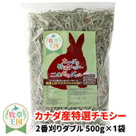 カナダ産特選チモシー2番刈りダブル 500g うさぎ牧草 ウサギ チモシー カナダ ダブルプレス 2番刈り 二番…