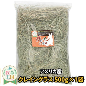 ウサギ牧草 うさぎ クレイングラス 500g×1袋 低タンパク 低脂肪 ダイエット うさぎ 牧草 えさ 餌 チンチラ モルモット 牧草王国 牧草 えさ 敷材 ラベル有 ※イタリアンライグラス スーダングラス 牛 バター ロール ラップ 種 ではありません