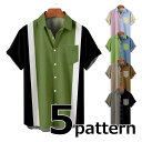 【夏物処分セール】サマー カジュアルシャツ 半袖 クレイジーパターン アシメシャツ メンズ 春夏豊富なサイズ展開 muji 無地 ストライプ デジタルプリント 全9種類 XS-4XL B339/7
