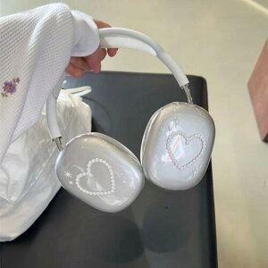 Airpods max �J�o�[ �P�[�X ���킢�� Y2K �n�[�g �N���A �؍� �w�b�h�z���J�o�[ ������� �p�[�� �V���R�� �C���z�� ���g�� ��