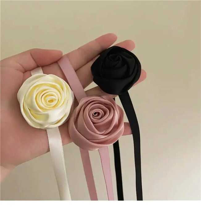 楽天市場】レディース ローズ バラ チョーカー ネックレス 韓国 