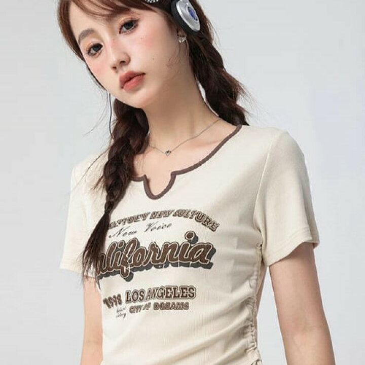 楽天市場】レディース トップス 半袖 夏 Tシャツ Y2K クロップド丈 