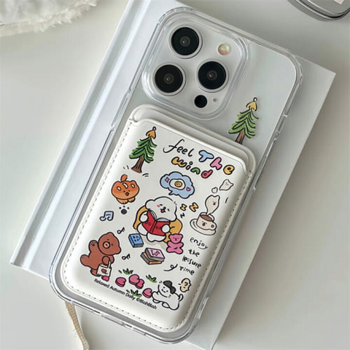 楽天市場】iPhone ケース 韓国 magsafe 磁気 カードケース 背面収納  