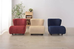 椅子 チェア かわいい おしゃれ クッション アイボリー ネイビー レッド コンパクト シンプル 背もたれ アームレス 高さ57cm 幅53cm 座面高33cm ねじ込み式 木フレーム ラタン 新生活 ソファ 一