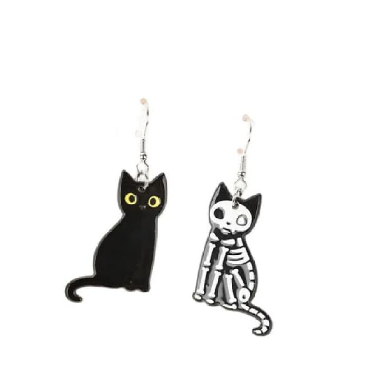 楽天市場】ピアス アクセサリー ハロウィン 猫 魔女 黒猫 かわいい 