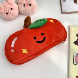 ペンケース おしゃれ ぬいぐるみ かわいい シンプル 韓国 高校生 筆箱 大人 女性 中学生 レッド りんご キャラクター 女子 小学生 ユニーク 大容量 ギフト 筆入れ ポーチ 学用品 大学生 コスメポーチ 果物 食べ物 レトロ Y2K おもしろ
