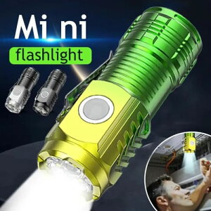 アウトドア 懐中電灯 防水充電式 ミニLED 強力 ライト 磁石 常夜灯 ハイキング コンパクト 超高輝度 USB直接充電 大容量リチウム電池 LED ランプビーズ