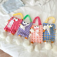 ティッシュケース ボックス 布製 コンパクト 個性的 カラフル ポップ キャラクター もこもこ 子供部屋 寝…