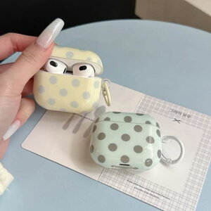 AirPods �P�[�X ���� �傫�߃h�b�g �����O�t�� AirPods4 AirPods3 AirPods2 AirPodsPro AirPodsPro2 AirPodsPro3 �Ή� �C�G���[ �~���g �O���[�� ���� ���킢�� ������� �؍� ���f�B�[�X �ی�J�o�[ �|���J�h�b�g