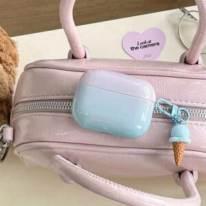 AirPods �P�[�X �A�C�X�N���[�� �`���[���t�� AirPods4 AirPods3 AirPods2 AirPodsPro AirPodsPro2 AirPodsPro3 �Ή� �J���r�i �~���g �u���[ �O���f�[�V���� �X�}�b�W���O ���킢�� ������� �؍� ���f�B�[�X ��