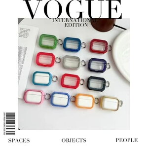 AirPods �P�[�X �N���A �J���[�t���[�� �����O�t�� AirPods4 AirPods3 AirPods2 AirPodsPro AirPodsPro2 AirPodsPro3 �Ή� ���� TPU �Ռ��z�� �؍� �V���v�� �J���t�� ������� ���f�B�[�X �ی�J�o�[