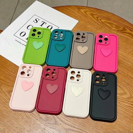 iPhone ケース 韓国 かわいい ハート 立体 シリコン おしゃれ 7 8 SE 11 12 13 14 15 16 pro max 可愛い カバー 3D 持ちやすい 耐衝撃