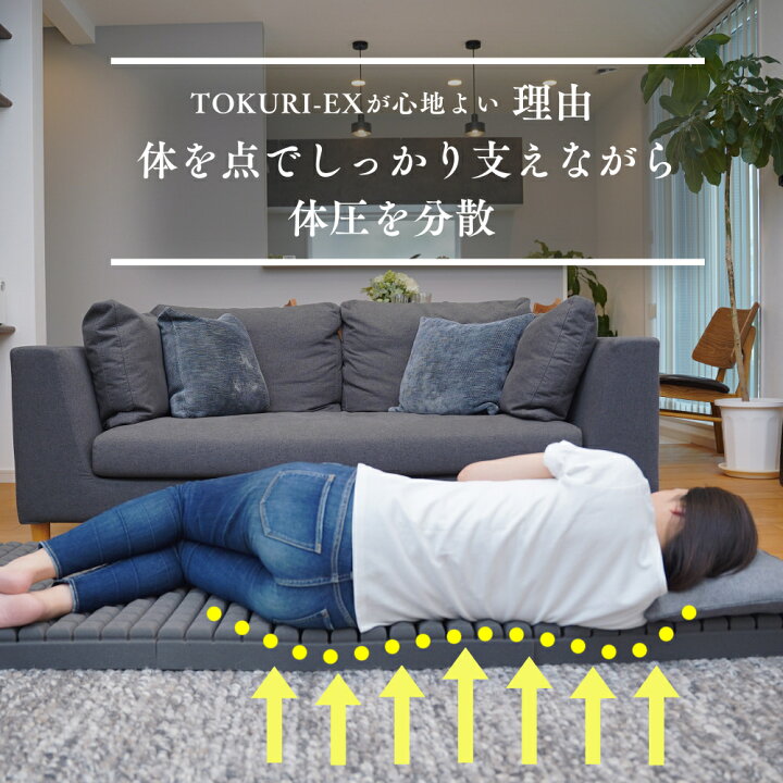 楽天市場】極上 コンパクト マットレス 【TOKURI-EX】 ごろ寝マット 