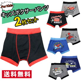 【10%OFFクーポン！5/27 1:59まで】キッズ アンダーウェア 下着 インナー ボクサーパンツ ボクサー パンツ 100 110 120 130 2枚組 キャラクター ディズニー ボクサーブリーフ ブリーフ オールシーズン 男の子 おとこのこ