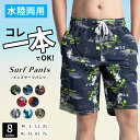 【10％OFF Rakuten Fashion THE SALE】水着 海水パンツ メンズ 海パン スイムパンツ サーフパンツ ハーフパンツ スイムウェア ボトムス ウエストゴム ドローコード インナーメッシュ ポケット ブルー グリーン グレー イエロー オレンジ レッド M L LL 3L 4L 5L 夏