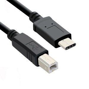 USB�v�����^�[�P�[�u�� 1.5m USB2.0 USB-A USB-B Type-C �^�C�vC �v�����^�[�P�[�u�� �����@ �R�s�[�@ �ڑ��P�[�u�� �����f�[�^�]�� 480Mbps Windows Mac ChromeOS �Ή� �u���b�N PC �m�[�g�p�\�R�� �v�����^�[
