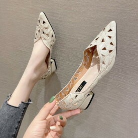 【期間限定2点購入で300円OFF！】パンプス 痛くない夏 花柄オフィス ローヒール ぺたんこ バレエシューズポインテッドトゥとんがり フラットパンプス 走れる フラットシューズ 通学柔らか パンプス通勤 通勤