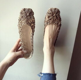 パンプス 痛くない夏 花柄オフィス ローヒール ぺたんこ バレエシューズフラットパンプス 走れる フラットシューズ 通学柔らかスクエアトゥ パンプス通勤 通勤