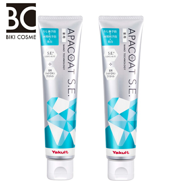 楽天市場】ヤクルト 歯磨き粉 薬用アパコートS．E．〈ナノ  