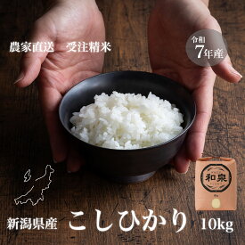 新潟県産コシヒカリ 和泉 10kg 令和7年産【受注後精米 農家直送】※沖縄県不可