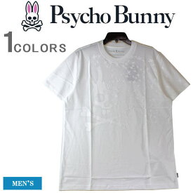 サイコバニー Tシャツ Psycho Bunny サイコバニー メンズ 半袖Tシャツ 半袖 バニー グラフィック ロゴプリント 高級ピマコットン ロゴ刺繍 Tシャツ TEE ゴルフ スポーツ カッコイイ オシャレ 大きいサイズ B6U618X1PC-100 【あす楽対応】