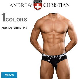 【同ブランド2点ご購入で300円OFFクーポン】 アンドリュー パンツ ANDREW CHRISTIAN アンドリュー クリスチャン メンズ ブリーフパンツ ローライズ ブリーフ パンツ 下着 ネームロゴ カッコイイ オシャレ 92667 【返品・交換不可】【あす楽対応】