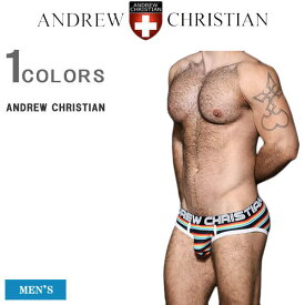 【同ブランド2点ご購入で300円OFFクーポン】 アンドリュー パンツ ANDREW CHRISTIAN アンドリュー クリスチャン メンズ ブリーフパンツ ローライズ ブリーフ パンツ 下着 ネームロゴ カッコイイ オシャレ 92679 【返品・交換不可】【あす楽対応】