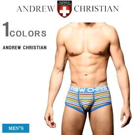 【同ブランド2点ご購入で300円OFFクーポン】 アンドリュー パンツ ANDREW CHRISTIAN アンドリュー クリスチャン メンズ ボクサーパンツ ローライズ ボクサー パンツ 下着 ネームロゴ カッコイイ オシャレ 92603 【返品・交換不可】【あす楽対応】