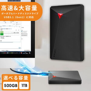 yŋzz OtHDD USB-Aڑ 500GB 1TB|[^u^ Otn[hfBXN Ot |[^u OtHDD VvȃfUC USB3.1(Gen1)/USB3.0p|[^uHDD 5Gbps] Othdd e USB3