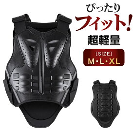 ＼25日はポイント3倍！／【胸部用】 バイクプロテクター 着脱しやすい疲れない バイク プロテクター 調整可能 軽量 通気性 胸 背中 上半身 ガード オールシーズン メンズ レディース 大人用 ベスト スノーボード スキー バイク用 モトクロス オフロード M L XL