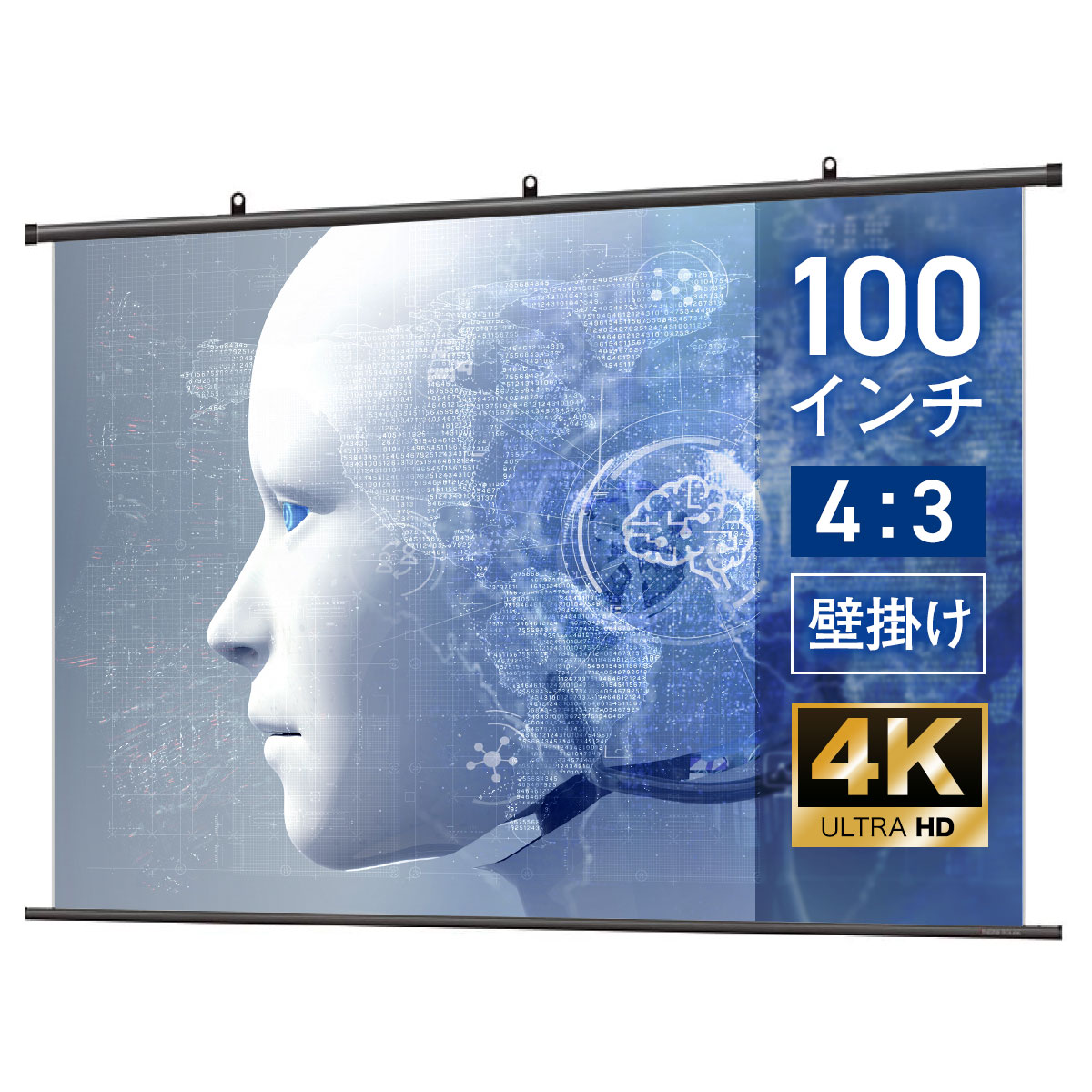 楽天市場】シアターハウス 4K対応 プロジェクタースクリーン 100インチ 