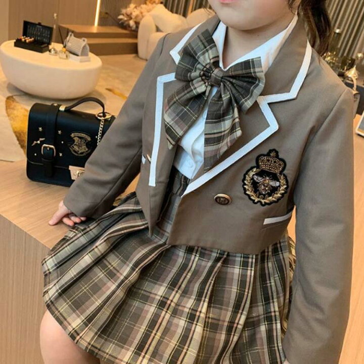 楽天市場】制服 子供 女の子 テーラードジャケット プリーツスカート 