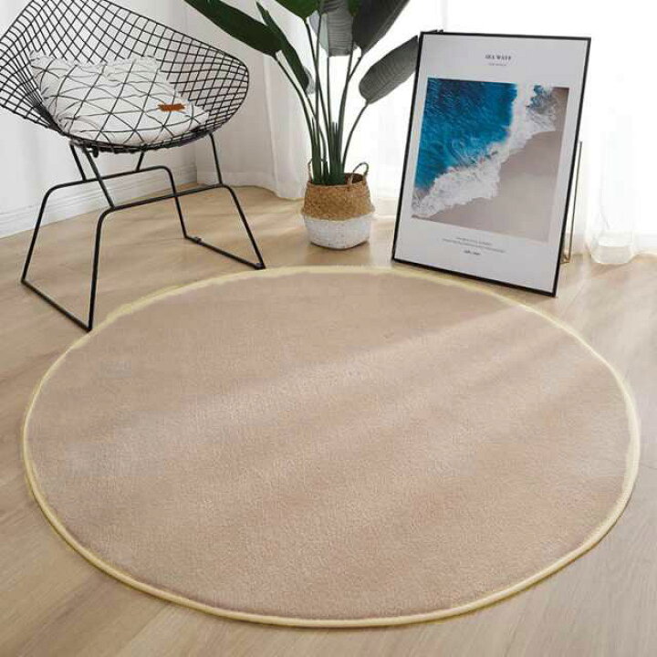 楽天市場】ラグ 円形 ふわふわ 直径100cm/120cm/140cm/160cm 円形ラグ 