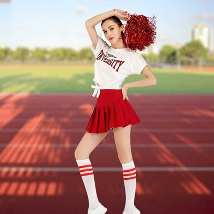 楽天市場】セットアップ チアダンス レディース 半袖 学生 インナー 
