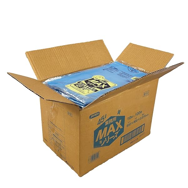 楽天市場】ジャパックス ゴミ袋 45L(青) 厚み0.015mm 10枚 x 100冊