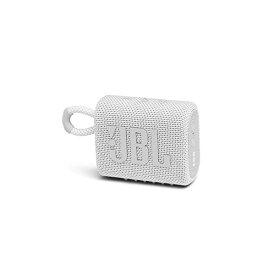 JBL GO3 Bluetoothスピーカー USB C充電/IP67防塵防水/パッシブラジエーター搭載/ポータブル/2020年モデル ホワイト JBLGO3WHT