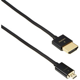 エレコム micro HDMI ケーブル 2m 4K × 2K対応 スリム 直径3.2mm (タイプAオス-タイプDオス) TB-HD14SSU20BK