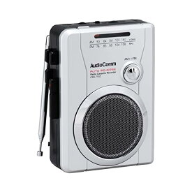 OHM AudioComm ラジオカセット AM/FM ラジオ番組録画可能 CAS-710Z
