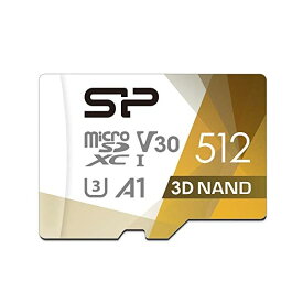 シリコンパワー SP Silicon PowermicroSD カード 512GB【Nintendo Switch 動作確認済】 4K対応 class10 UHS-1 U3 最大読込100MB/s 3D Nand SP512GBSTXDU3V20AB