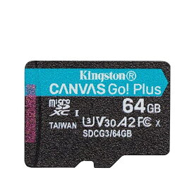キングストン microSD 64GB 170MB/s UHS-I U3 V30 A2 Nintendo Switch動作確認済 Canvas Go! Plus SDCG3/64GB