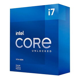 Intel (インテル) Core i7-11700KF デスクトッププロセッサー 8コア 最大5.0GHz アンロック対応 LGA1200 (インテル500シリーズ＆セレクト400シリーズのチップセット) 125W
