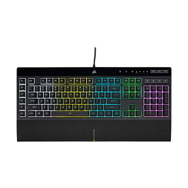 CORSAIR K55 RGB PRO ゲーミングキーボード、ブラック- IP42 防塵・防滴 - 取り外し可能なパームレスト - 専用メディアキーと音量キー (CH-9226765-JP)