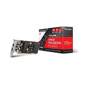 Sapphire PULSE Radeon RX 6400 GAMING 4GB グラフィックスボード 11315-01-20G VD8084 ブラック